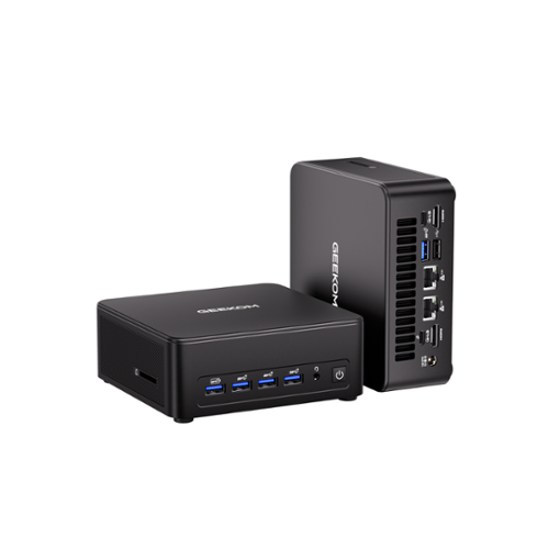 GEEKOM - IT14 Max Mini PC - Intel Core Ultra 5 125U - 16GB DDR5 Memory - 512GB SSD - Windows 11 Pro - Black