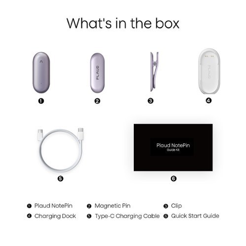 PLAUD NotePin Memory Capsule Smart AI Voice/Audio Recorder - V2 - Sunset Purple WHERE TO BUY