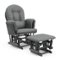Storkcraft - Hoop Glider and Ottoman - Gray/Gray-Front_Standard