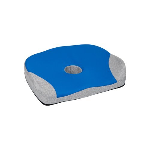 Mind Reader Office Chair Cushion, Ergonomic, Orthopedic, Portable, Car, Memory Foam, 18.25L x 14.25W x 2.75H - Blue WHERE TO BUY