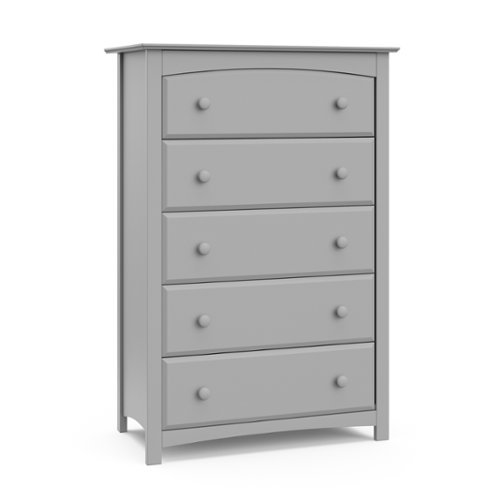 Storkcraft - Kenton 5-Drawer Dresser - Pebble Gray-Front_Standard 
