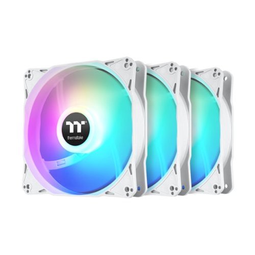 Thermaltake - LE120 ARGB Sync 120mm PWM Computer Case Cooling Fan (3-Pack) - Snow
