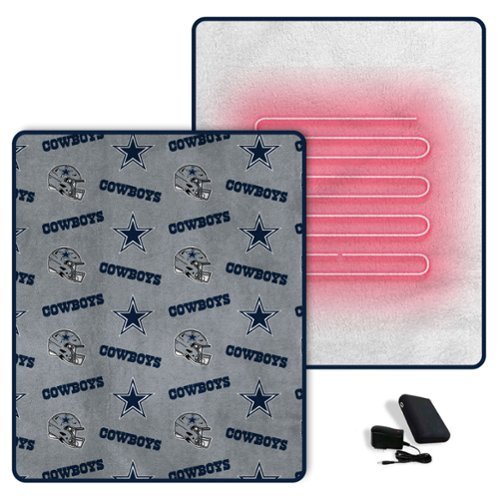 Pegasus - Dallas Cowboys Scattered Logos 60" x 70" Heated Blanket - Multicolor-Front_Standard 