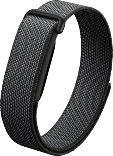 Google - Fitbit Air Performance Loop Band - One Size, Micro-Adjustable - Workout-Friendly - Obsidian