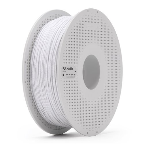 Bambu Lab - 1.75mm PLA Marble Filament - White Marble-Front_Standard 