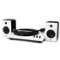 Gemini - 60W 3-Speed Belt-Drive Manual Suitcase Turntable, Bluetooth, External Speakers, 45 RPM, TT-900B - White-Front_Standard