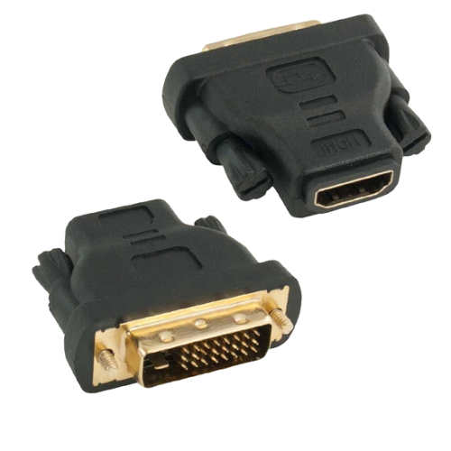 Sanoxy - Adapter Compatible for HDMI Female to DVI-D Male Adapter (2-PACK) - Black-Front_Standard 