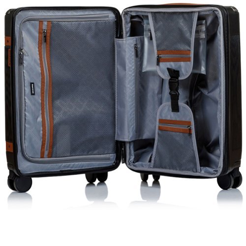 Champs Vintage Air 3 Piece Hardside Luggage Set Black S1042-Black