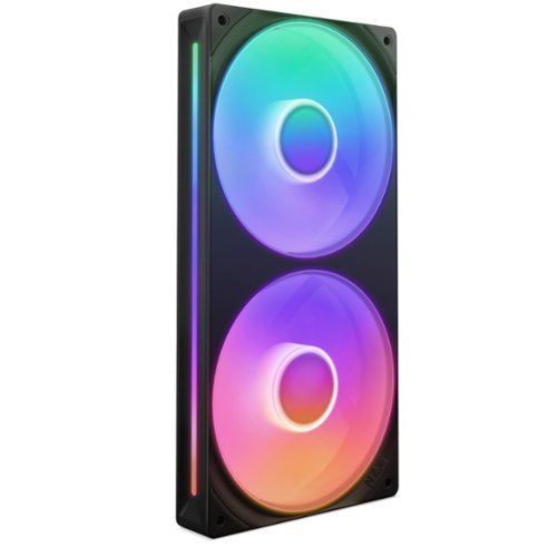 NZXT - F240 RGB Core - 240mm Single-Frame Case Fan Unit with 2 x 120mm RGB Fans and Fluid Dynamic Bearings - Black