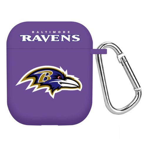 Artinian - Baltimore Ravens AirPods Case Cover - Purple-Front_Standard 