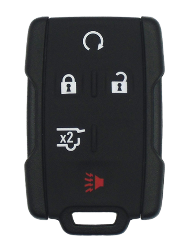 Car Keys Express - GM Keyless Entry Remote - 5 Buttons (Lock, Unlock, Remote Start, Hatch, and Panic) - Black