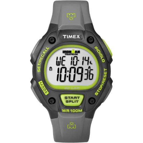 Timex - Men's IRONMAN Classic 30 38mm Watch - Gray/Green-Front_Standard 