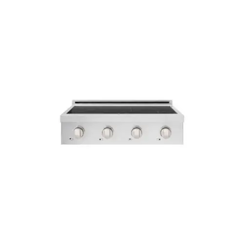 Front. ZLINE - 30 in. Paramount Built-in Electric Induction Rangetop with 4 Element Cooktop in Satin Stainless Steel - Stainless Steel.
