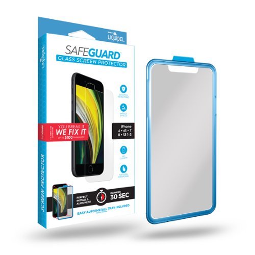 Liquipel - Safeguard Glass Screen Protector for Apple iPhone 6/ 6S / 7 / 8 / SE - Clear-Angle_Standard 