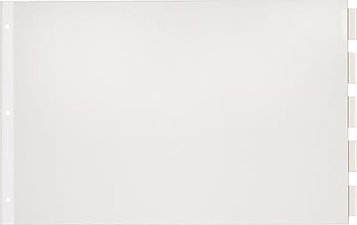 Cardinal - 11" x 17" Paper Insertable Dividers, 5-Tab, 1/St - Clear-Front_Standard 