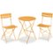 Best Choice Products - 3-Piece Small Bistro Set, Folding Patio Furniture Set of 2 Chairs and Table - Marigold-Front_Standard