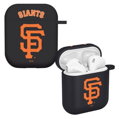 Artinian - San Francisco Giants AirPods Case Cover - Black-Front_Standard 