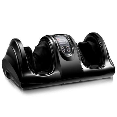 Costway Shiatsu Foot Massager Kneading and Rolling Leg Calf Ankle with Remote - Black BUY IN MIDDLE EAST