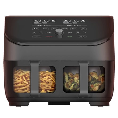 Instant - 8Qt Vortex Plus Dual Basket Air Fryer - Black-Angle_Standard 
