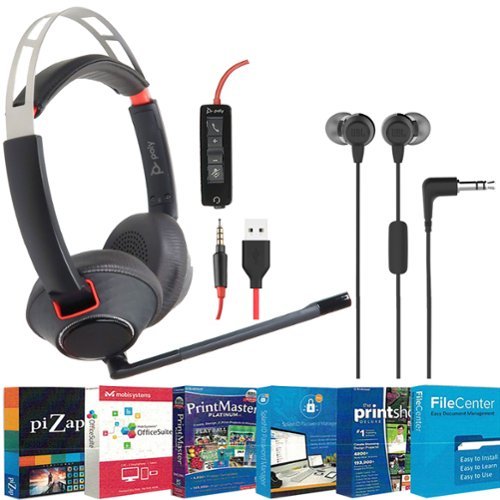 Poly Blackwire 5220 Wired Headset with Digital Download Card for