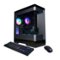 CyberPowerPC - Gaming Desktop - AMD Ryzen 5 8400F - NVIDIA GeForce RTX 3050 6GB - 16GB DDR5 - 1TB PCIe 4.0 SSD Storage - Black-Front_Standard