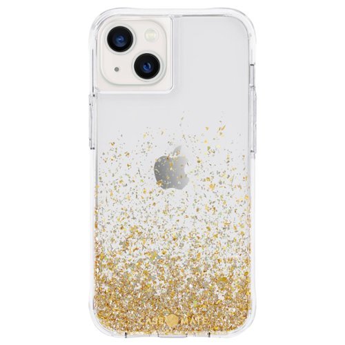 Case-Mate Twinkle Ombre Hardshell Case for iPhone 13 - Gold INTERNATIONAL SHIPPING