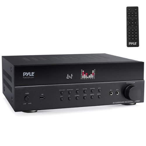 PYLE - 7.2 Channel AV Home Theater Receiver - Black-Front_Standard 