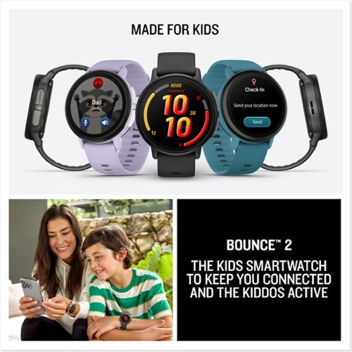 Garmin Bounce 2 GPS Kids Smartwatch 43mm Fiber-reinforced polymer - Light Purple - (2025) GLOBAL SHIPPING