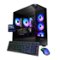 iBUYPOWER - Element Gaming Desktop PC-Intel Core Ultra 7 265F, NVIDIA GeForce RTX 5070 12GB, 32GB DDR5 RGB,2TB SSD - Black-Front_Standard