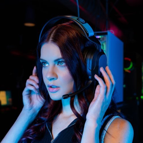 JLab Nightfall Wired Gaming Over The Ear Headset - Black WORLDWIDE DELIVERY