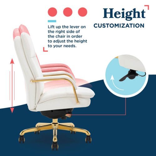 La Z Boy Executive Office Chair with Lumbar Support & Padded Arms