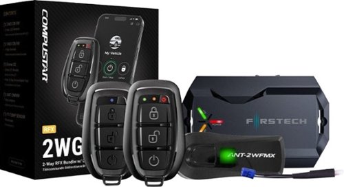 Compustar - 2-Way G17 FM remote kit with Drone LTE Module - Black