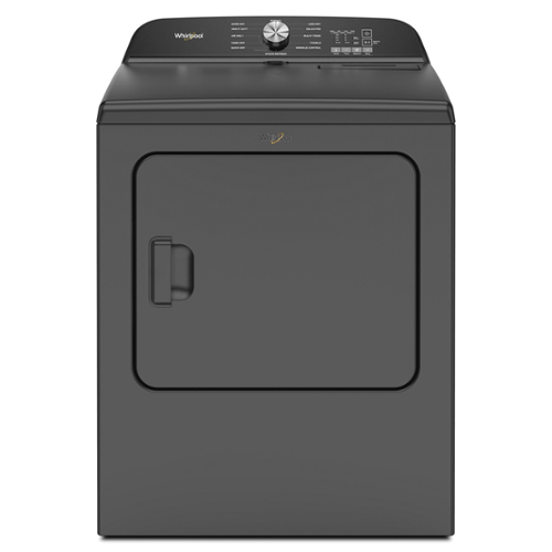  Whirlpool - 7.0 Cu. Ft. Whirlpool Top Load Electric Dryer with Moisture Sensor - Volcano Black
