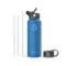Buzio - Duet Series Insulated 40 oz Water Bottle with Straw Lid and Flex Lid - Cobalt-Angle_Standard