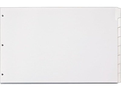 Cardinal - Write & Erase Paper Dividers, 8-Tab - White