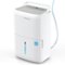 Waykar - 150-Pint Energy Star Quiet Dehumidifier with Bucket and Pump for Bedroom and Basement,Max 7000 sq. ft - White-Front_Standard