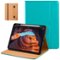 DTTO - Case for iPad 11th Gen 11" 2025 (A16) & 10th Gen 10.9" 2022, Leather Folio Cover with Pencil Holder & Auto Wake/Sleep - Cyan Blue-Front_Standard