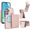 Dteck - Detachable Magnetic Wallet Case for Samsung Galaxy A17 5G,Retro RFID Blocking PU Leather Folio Cover with Card Holder - Rosegold-Front_Standard