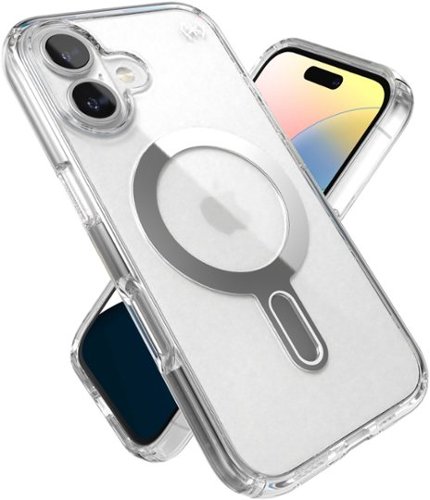 Speck Presidio Perfect Clear ClickLock Case with MagSafe for Apple iPhone 16 - Clear/Chrome BUY IN SINGAPORE