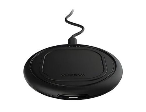 OtterBox - OtterSpot 10W Fast Charge for QI Wireless-Enabled Devices | Color: Black - Black-Front_Standard 