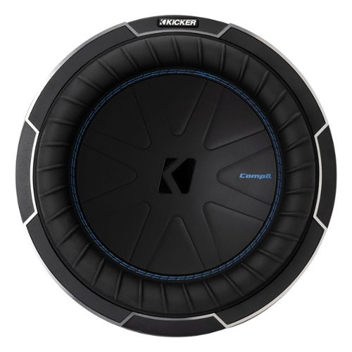 KICKER - 51CWQ104 CompQ 10” 4-Ohm Subwoofer - Black