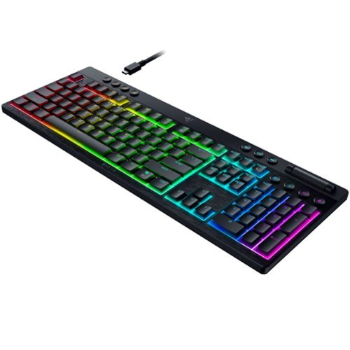 Razer BlackWidow V4 Low-profile HyperSpeed Wireless Full Size Mechanical Yellow Linear Switch Gaming Keyboard with Chroma RGB - Black WHERE TO BUY