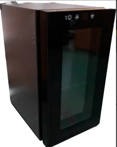 Front. Electactic - 10 Can Beverage Cooler, 40-61℉, Freestanding - BLACK.