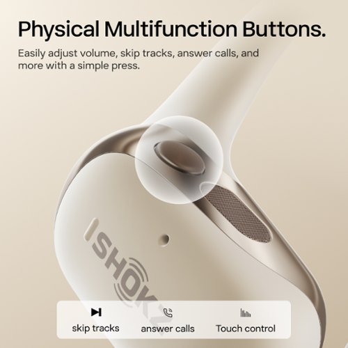 Shokz OpenFit 2 Open-Ear True Wireless Earbuds - Beige BUY ONLINE