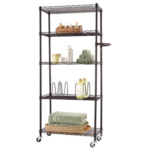 TRINITY BASICS 5-Tier | 24x12x55.5 | Pantry Rack | NSF | w/ Wheels |