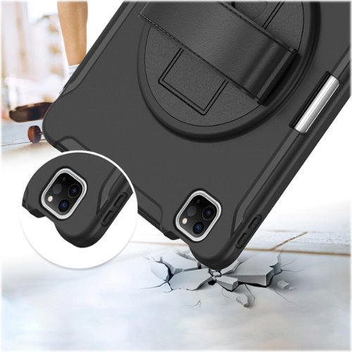 SaharaCase Raider Series Heavy Duty Hand Strap Case for Apple iPad Air 11'' M3/M2 and iPad Air 10.9'' (4th and 5th Gen) - Black SHOP ONLINE