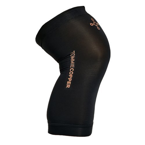 Tommie Copper - Unisex Compression Infrared Knee Sleeve - Black-Front_Standard 
