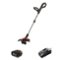 WORX - Nitro 20V 13'' Cordless Straight Shaft Grass Trimmer (1 x 4.0 Ah Battery & 1 x Charger) - Black-Front_Standard