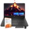 HP - Stream 14" HD Laptop, Intel Celeron N4120, 16GB RAM, 64GB eMMC, Win 11 S,160GB Docking Station - Black-Front_Standard