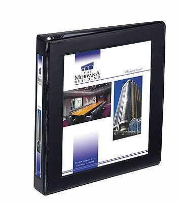 Avery - Heavy Duty 1" 3-Ring Framed View Binders, One Touch EZD Ring - Black-Front_Standard 